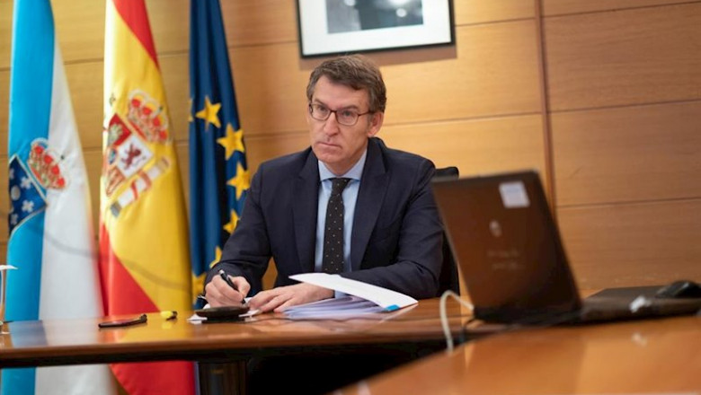 ep el presidente de la xunta alberto nunez feijoo durante la reunion por videoconferencia de lideres ep el presidente de la xunta alberto nunez feijoo durante la reunion por videoconferencia de lideres