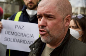 ep el secretario general de ccco unai sordo ofrece declaraciones a los medios en una concentracion