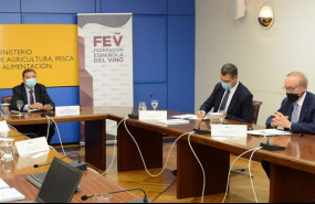 ep emilio restoy presidente de la fev y luis planas ministro de agricultura pesca y alimentacion