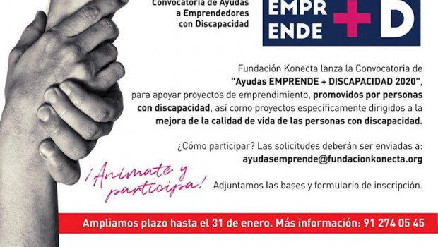 ep fundacion konecta amplia el plazo de presentacion de proyectos de emprendediscapacidad hasta el