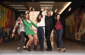 ep i-d el actor joel bosqued la actriz carmen arrufat la directora de la pelicula lucia alemany el
