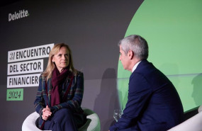 ep la consejera delegada de bankinter gloria ortiz portero y el socio de deloitte ignacio gutierrez