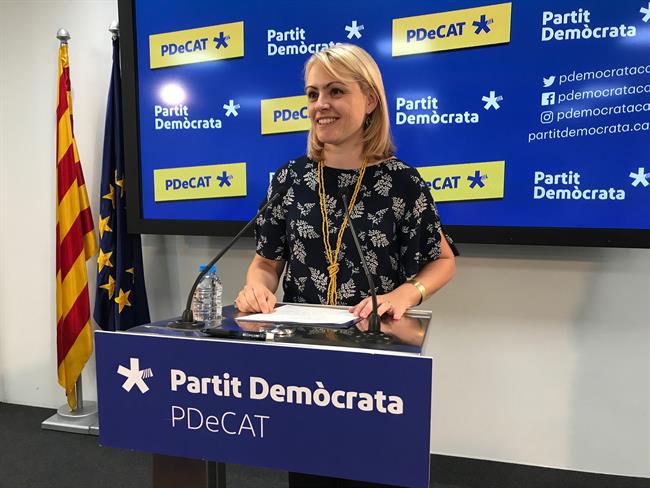 La portavoz del PDeCAT Maria Senserrich valora la reunión | EUROPA PRESS ep la portavozpdecat maria senserrich valorareunion