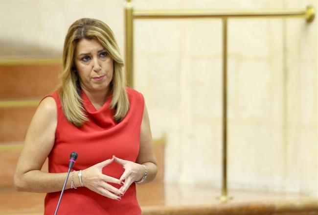 La presidenta de la Junta de Andalucía, Susana Díaz, en el Pleno del Parlamento | EUROPA PRESS ep la presidentala juntaandalucia susana diaz enplenoparlamento 20180705135602