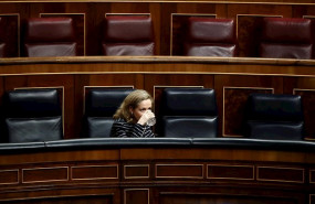ep la vicepresidenta de asuntos economicos nadia calvino durante el pleno del congreso celebrado el