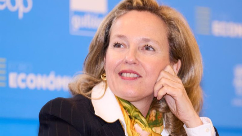 ep la vicepresidenta primera del gobierno y ministra de asuntos economicos nadia calvino durante el ep la vicepresidenta primera del gobierno y ministra de asuntos economicos nadia calvino durante el