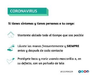Recomendaciones frente al coronavirus | GOBIERNO DE ARAGÓN ep recomendaciones frente al coronavirus