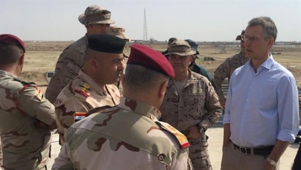 ep secretario generalla otan jens stoltenberg en irak