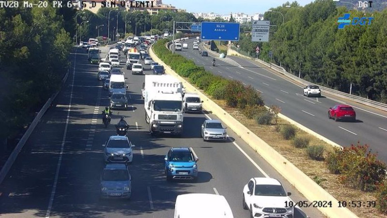 ep trafico lento en la ma 20 por varios accidentes escalonados este viernes