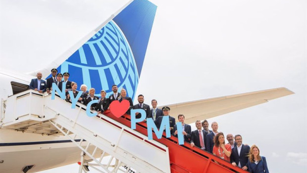 ep united airlines reanuda el servicio sin escalas entre palma de mallorca y nueva york para este