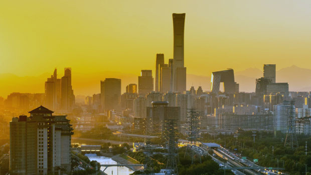 डीएल बीजिंग चीन पीपुल्स रिपब्लिक ऑफ चाइना पीआरसी शहर एशिया सूर्यास्त क्षितिज पीबी