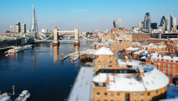 dl city of london tower bridge river thames the shard square mile trading finance winter sky ice snow unsplash
