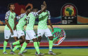 ep 17 july 2019 egypt cairo nigeria players celebrate scoring their first goal during the 2019 africa cup of nations third place final soccer match between tunisia and nigeria at the al-salam stadium photo omar zoheirydpa ep 17 july 2019 egypt cairo nigeria players celebrate scoring their first goal during the 2019 africa cup of nations third place final soccer match between tunisia and nigeria at the al-salam stadium photo omar zoheirydpa