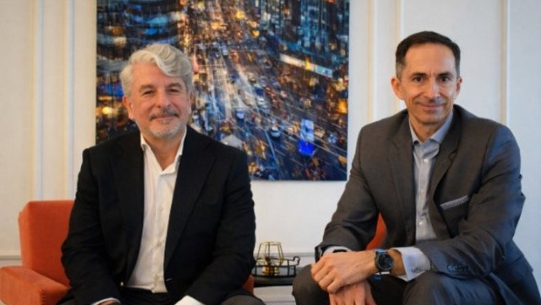 Archivo - De idza a dcha: el socio fundador de Sevenzonic, Juan Pedro Moreno; y el socio fundador y CEO de Medalla Technology, Pedro Agudo. | MEDALLA TECHNOLOGY - Archivo ep archivo de idza a dcha el socio fundador de sevenzonic juan pedro moreno y el socio fundador y