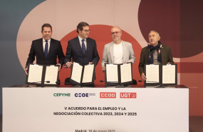 ep archivo   de izda a dcha el presidente de cepyme gerardo cuerva el presidente de ceoe antonio