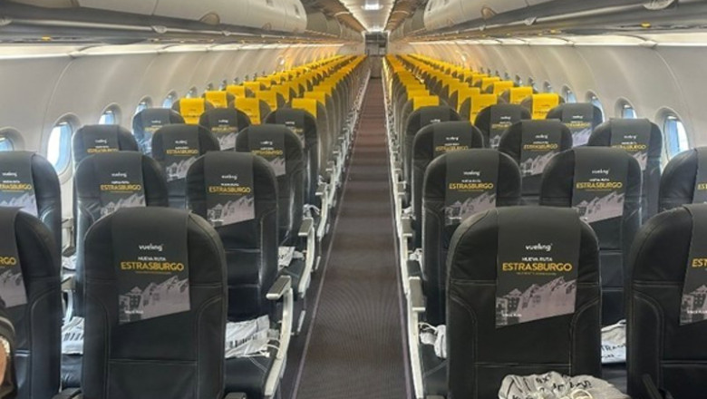 Archivo - Interior de un avión de Vueling | VUELING - Archivo ep archivo interior de un avion de vueling