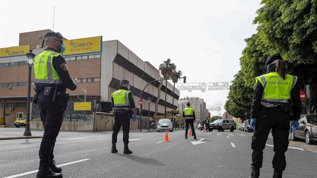 ep controles en valencia en el tercer dia laborable del estado de alarma