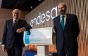 ep el consejero delegado de endesa jose bogas y su presidente juan sanchez calero en la junta de