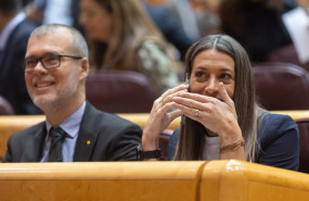 ep el diputado de junts josep maria cruset y la portavoz de junts en el congreso miriam nogueras