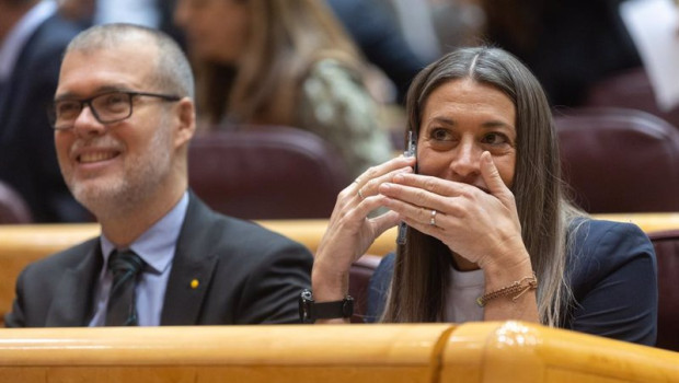 ep el diputado de junts josep maria cruset y la portavoz de junts en el congreso miriam nogueras