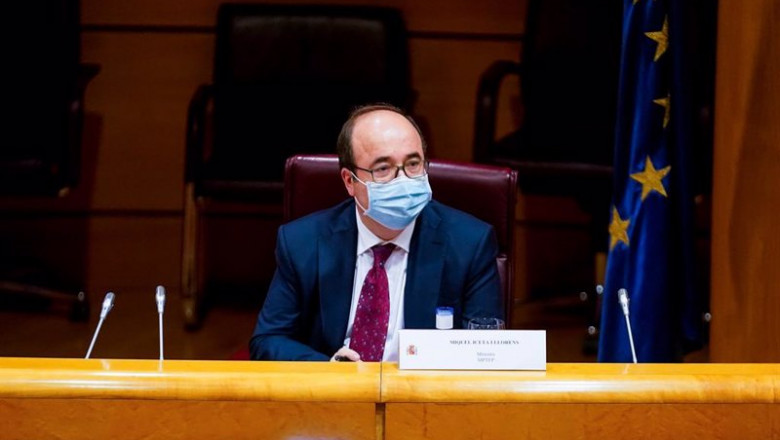 El ministro de Política Territorial y Función Pública, Miquel Iceta, preside la Comisión Nacional de la Administración Local (CNAL), a 5 de julio de 2021, en el Senado, Madrid, (España). La Comisión Nacional de Administración Local es el órgano permanente | A. Pérez Meca - Europa Press ep el ministro de politica territorial y funcion publica miquel iceta preside la comision nacional