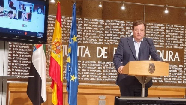 ep el presidente de la junta guillermo fernandez vara en rueda de prensa en merida