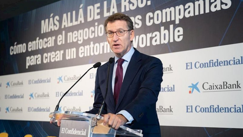 ep el presidente de la xunta alberto nunez feijoo en unas jornadas sobre responsabilidad social