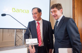 ep el presidente de mapfre antonio huertas y el presidente de bankia jose ignacio goirigolzarri