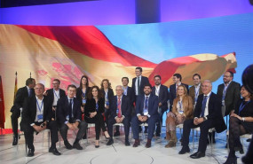ep el secretario general del pp pablo casado junto a los candidatos autonomicos del partido en la
