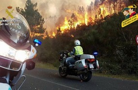 ep guardia civil atendiendoincendio forestal