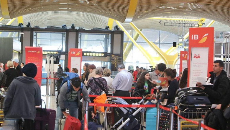 Huelga de personal de seguridad y de pilotos de Air Nostrum en el Aeropuerto Adolfo Suárez Madrid-Barajas | Ricardo Rubio - Europa Press ep huelgapersonalseguridadde pilotosair nostrumaeropuerto adolfo suarez madrid-barajas