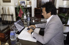 ep jose maria gonzalez alcalde de cadiz durante el ultimo pleno celebrado de manera telematica en