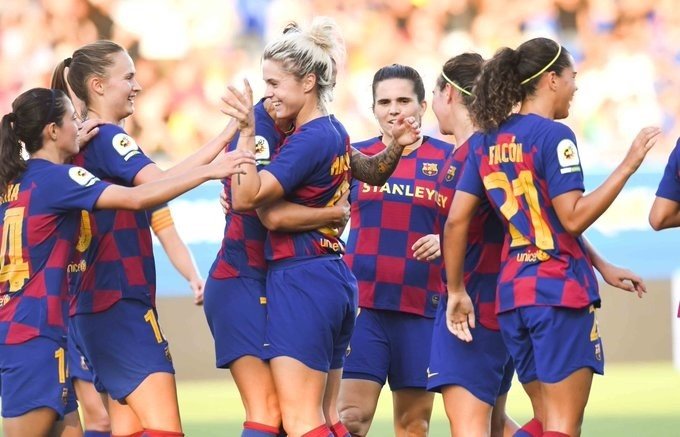 ep jugadoras del fc barcelona femenino