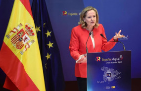 ep la vicepresidenta primera y ministra de asuntos economicos nadia calvino interviene en el acto