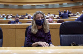 ep la vicepresidenta tercera y ministra de trabajo y economia social yolanda diaz durante una sesion