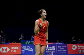ep lespanyola carolina marin durant el campionat del mon de bdminton del 2018 arxiu