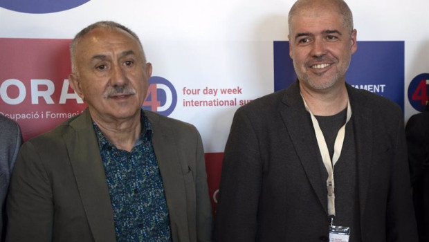 ep los secretarios generales de ugt y ccco pepe alvarez i y unai sordo d en una imagen de archivo