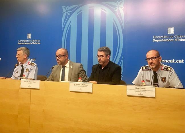 Miquel Esquius,conseller Miquel Buch, Andreu Joan Martínez, Rafel Comes (Mossos) | Europa Press ep miquel esquiusconseller miquel buch andreu joan martinez rafel comes mossos