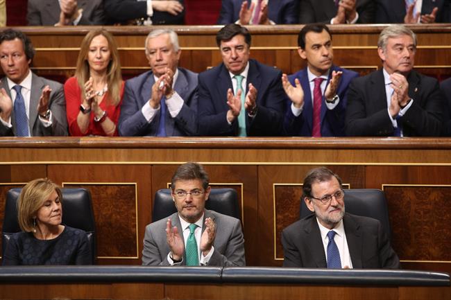 Rajoy en el Congreso en el acto por el 40 aniversario de las elecciones de 1977 | EUROPA PRESS ep rajoycongresoacto40 aniversariolas elecciones1977