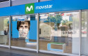 ep tienda de movistar en la calle general peron madrid con las medidas de proteccion contra el covid
