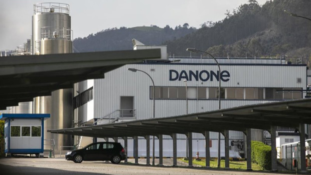 ep archivo   fachada de la factoria danone a 31 de diciembre de 2023 en salas asturias espana la
