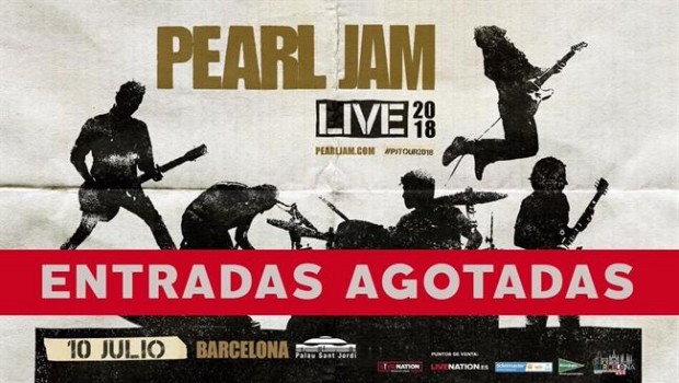 ep cartelentradas agotadasconciertopearl jambarcelona