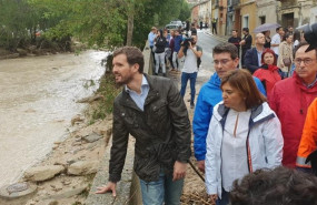 ep el presidente del pp pablo casado visita ontinyent tras el paso de la dana junto a la presidenta