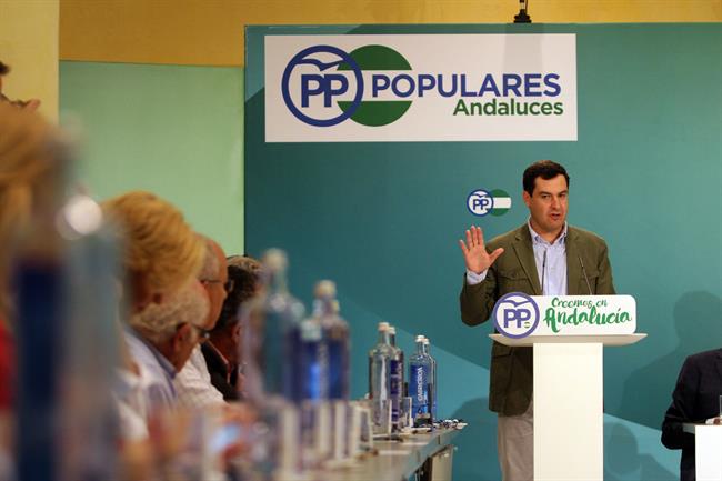 Juanma Moreno presidente del PP Andalucía foro andaluz del agua | EUROPA PRESS/ÁLEX ZEA ep juanma moreno presidentepp andalucia foro andaluzagua