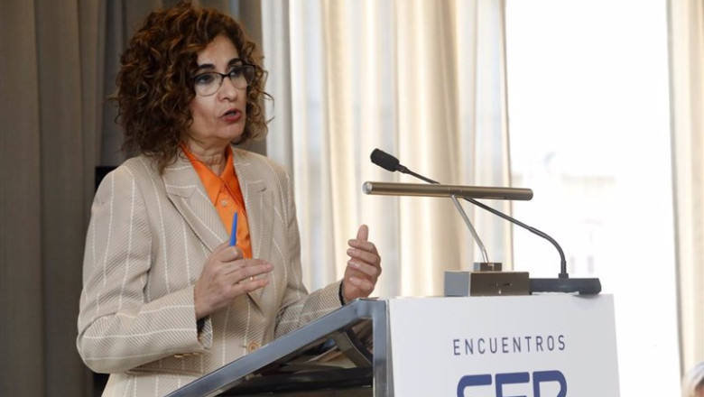 ep la ministra de hacienda y funcion publica maria jesus montero durante su intervencion este ep la ministra de hacienda y funcion publica maria jesus montero durante su intervencion este