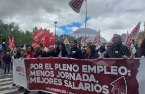 ep la ministra de igualdad ana redondo durante la manifestacion del 1 de mayo en valladolid