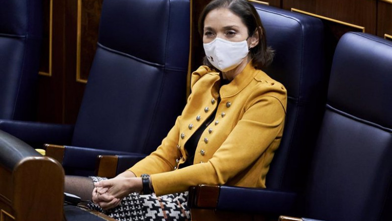 La ministra de Industria y Turismo, Reyes Maroto, en una sesión plenaria en el Congreso de los Diputados, a 23 de noviembre de 2021, en Madrid, (España). | A. Pérez Meca - Europa Press ep la ministra de industria y turismo reyes maroto en una sesion plenaria en el congreso de los