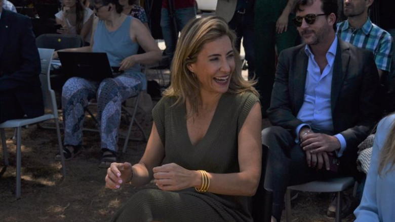 La ministra de Transportes, Movilidad y Agenda Urbana, Raquel Sánchez, en el acto en el Consell Comarcal del Vallès Occidental en Terrassa (Barcelona). | EUROPA PRESS ep la ministra de transportes movilidad y agenda urbana raquel sanchez en el acto en el consell