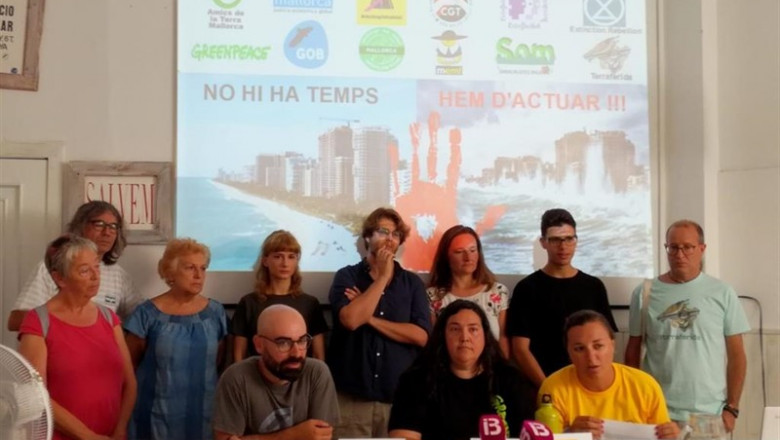 Miembros de la Alianza por la Emergencia Climática en Mallorca. | ALIANZA POR LA EMERGENCIA CLIMÁTICA EN MALLORCA ep miembros de la alianza por la emergencia climatica en mallorca