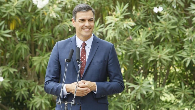 El presidente del Gobierno en funciones, Pedro Sánchez | Isaac Buj - Europa Press ep presidentegobiernofunciones pedro sanchez ofrece declaracionespalaciomariventpalmamallorcasu reunionrey felipe vi